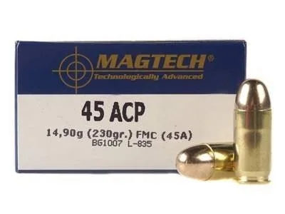 Balas Magtech 45 ACP 230gr FMJ x50