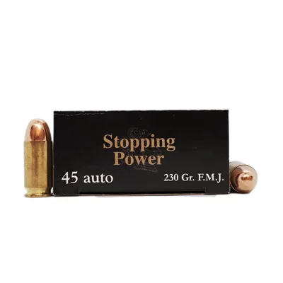 Balas Stopping Power 45 ACP 230gr FMJ x50